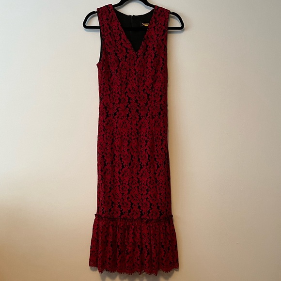 Alexia Admor Red Lace Fitted Dress - Picture 2 of 14